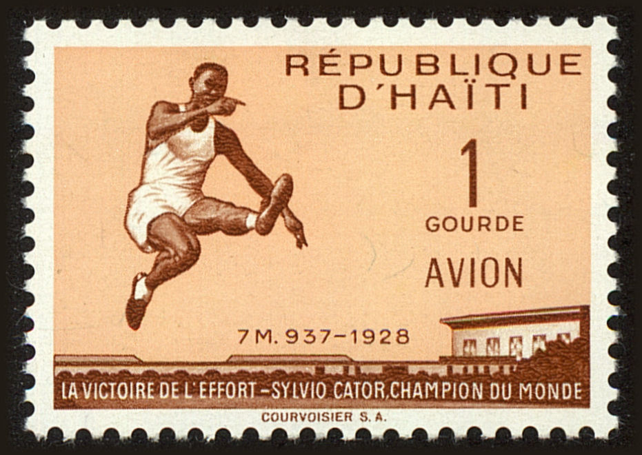Front view of Haiti C117 collectors stamp
