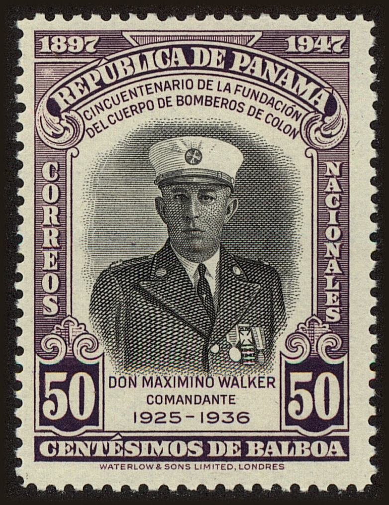 Front view of Panama 362 collectors stamp