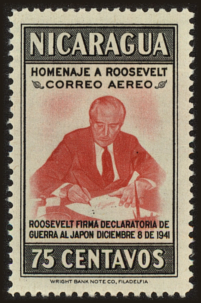 Front view of Nicaragua C273 collectors stamp