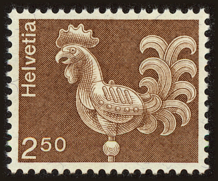 Front view of Switzerland 577 collectors stamp