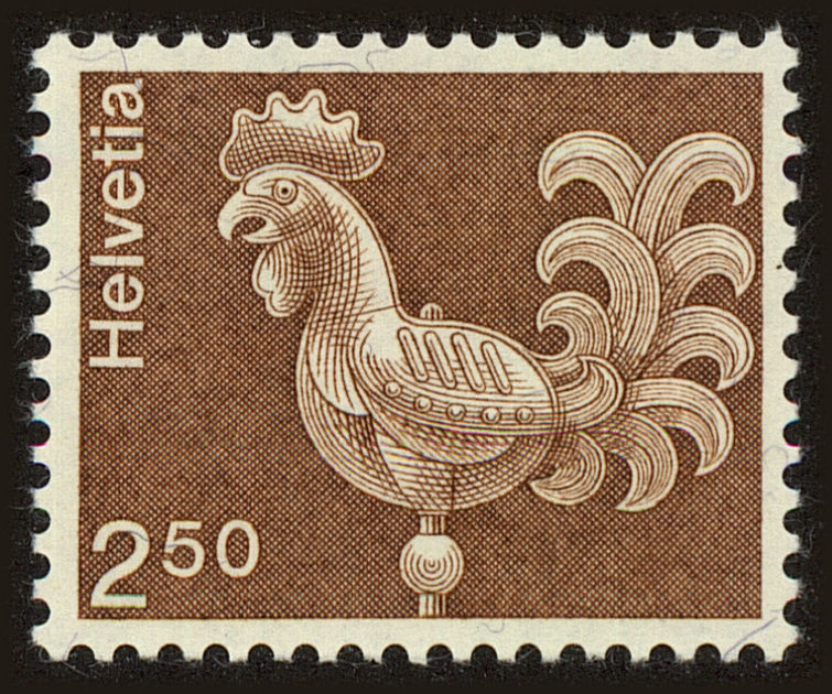 Front view of Switzerland 577 collectors stamp