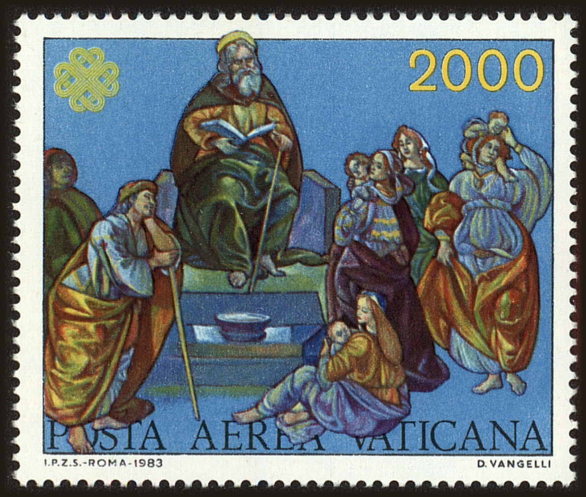 Front view of Vatican City C73 collectors stamp