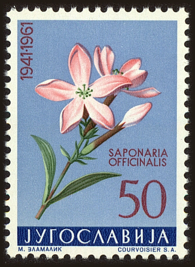 Front view of Kingdom of Yugoslavia 602 collectors stamp