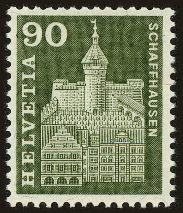 Front view of Switzerland 395 collectors stamp