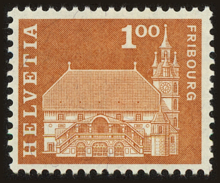 Front view of Switzerland 396 collectors stamp