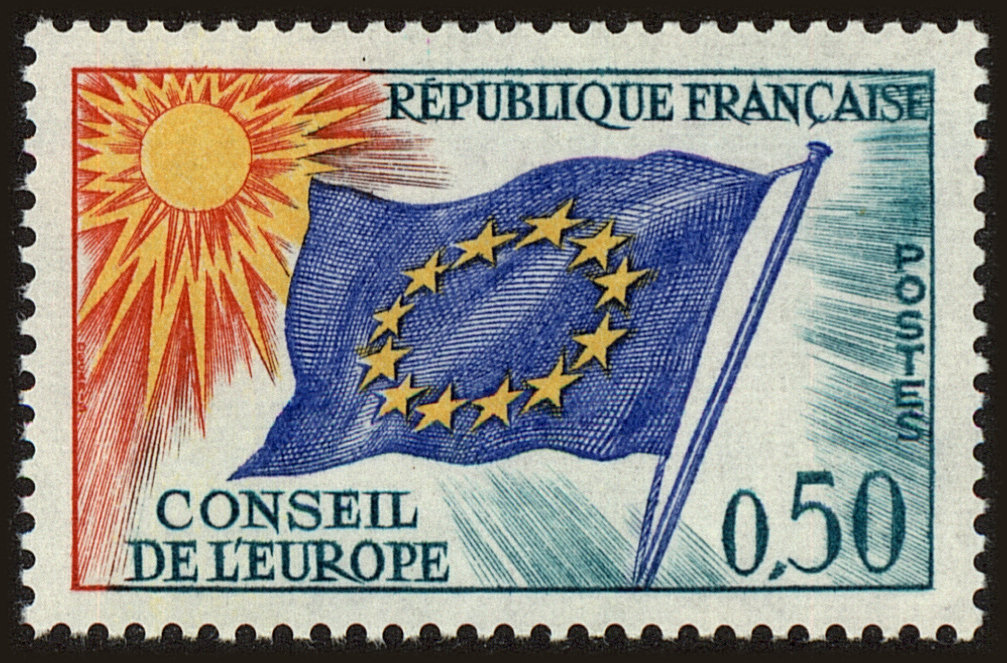 Front view of France 1O13 collectors stamp