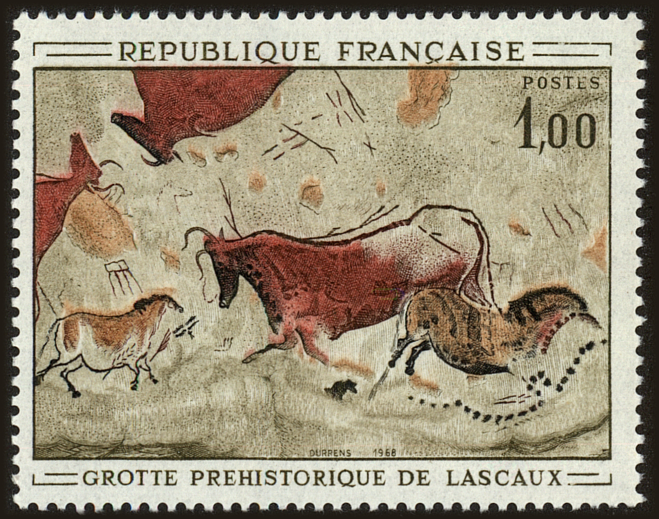 Front view of France 1204 collectors stamp