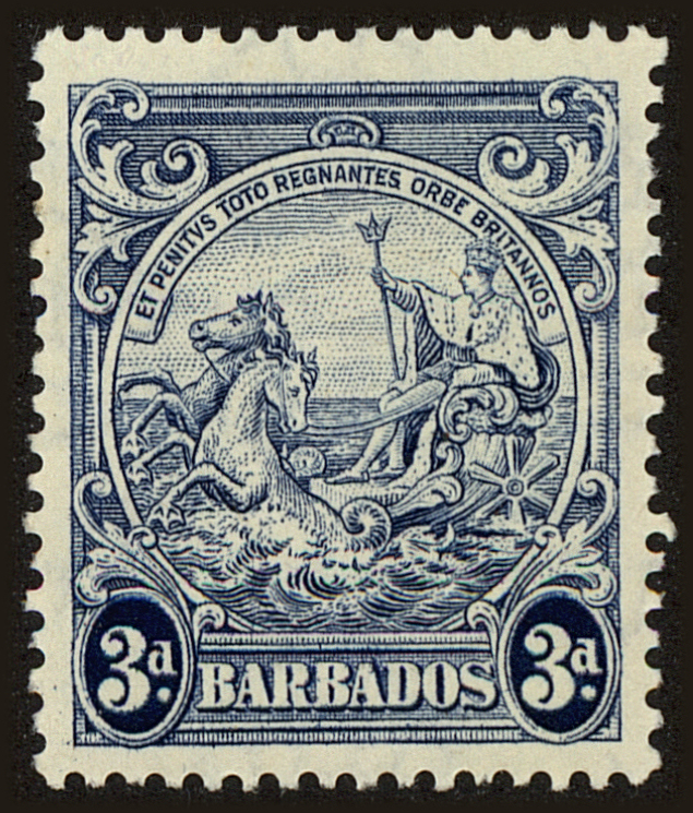 Front view of Barbados 197A collectors stamp