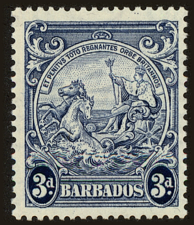 Front view of Barbados 197A collectors stamp