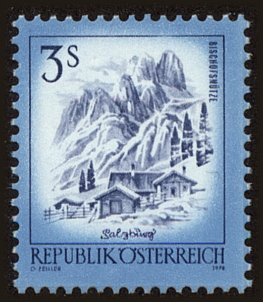 Front view of Austria 1102 collectors stamp