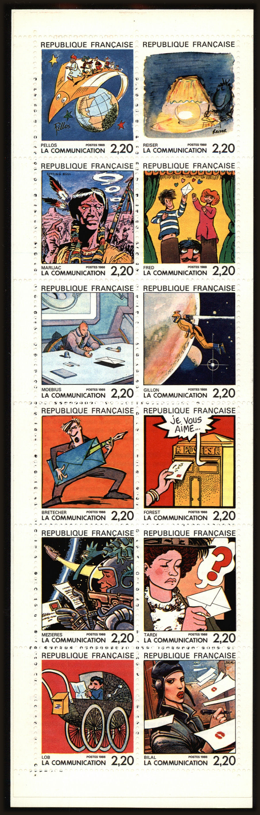 Front view of France 2099a collectors stamp