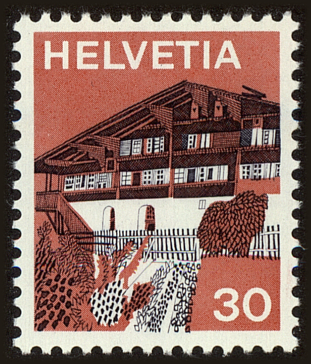 Front view of Switzerland 562 collectors stamp