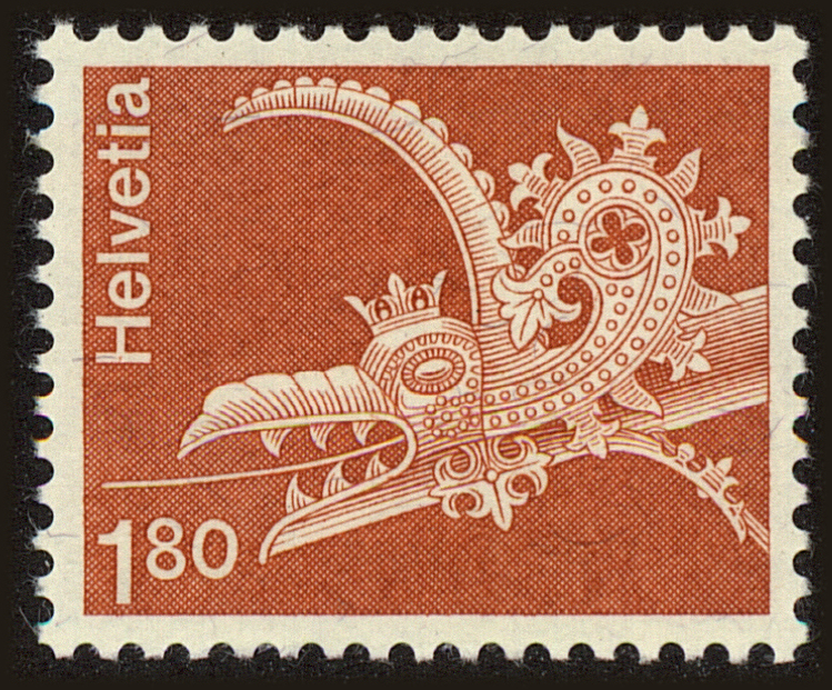 Front view of Switzerland 575 collectors stamp