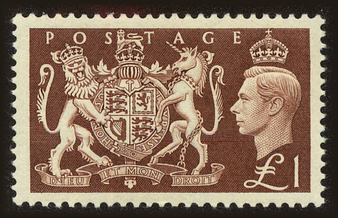 Front view of Great Britain 289 collectors stamp