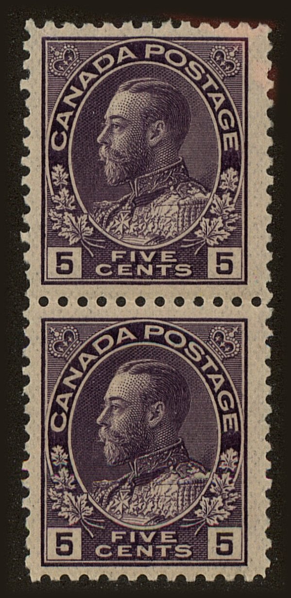 Front view of Canada 112 collectors stamp