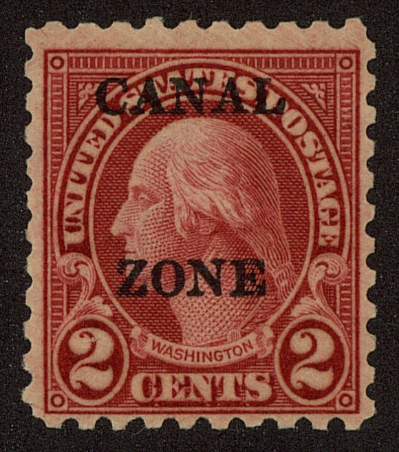 Front view of Canal Zone 97 collectors stamp