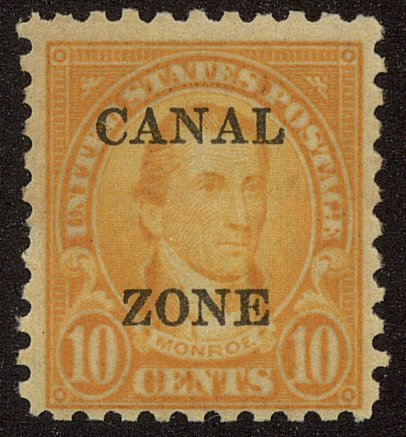 Front view of Canal Zone 99 collectors stamp