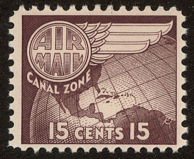Front view of Canal Zone C29 collectors stamp