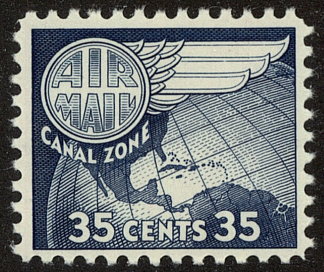 Front view of Canal Zone C31 collectors stamp