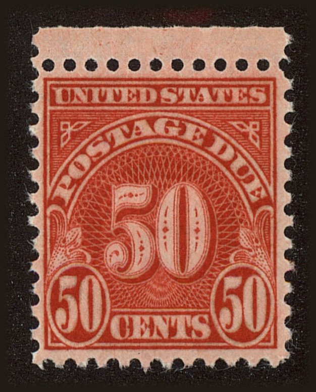 Front view of United States J86 collectors stamp