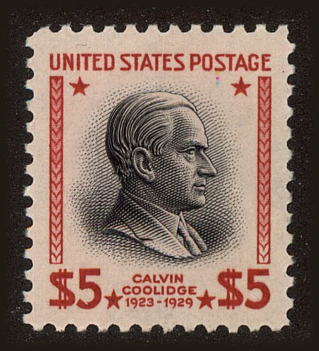 Front view of United States 834 collectors stamp