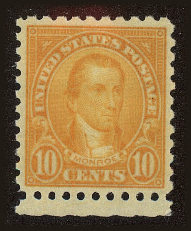 Front view of United States 591 collectors stamp