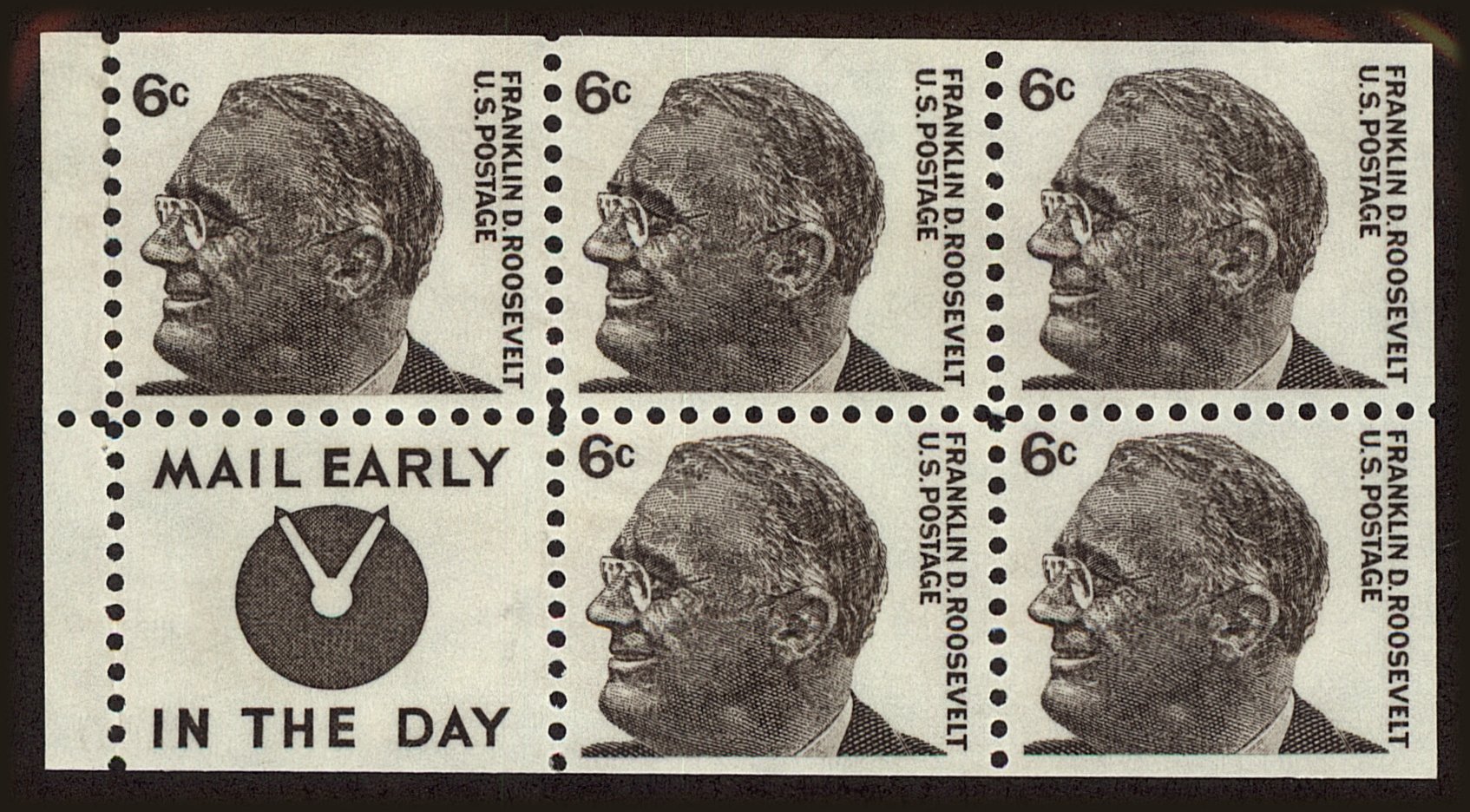 Front view of United States 1284c collectors stamp