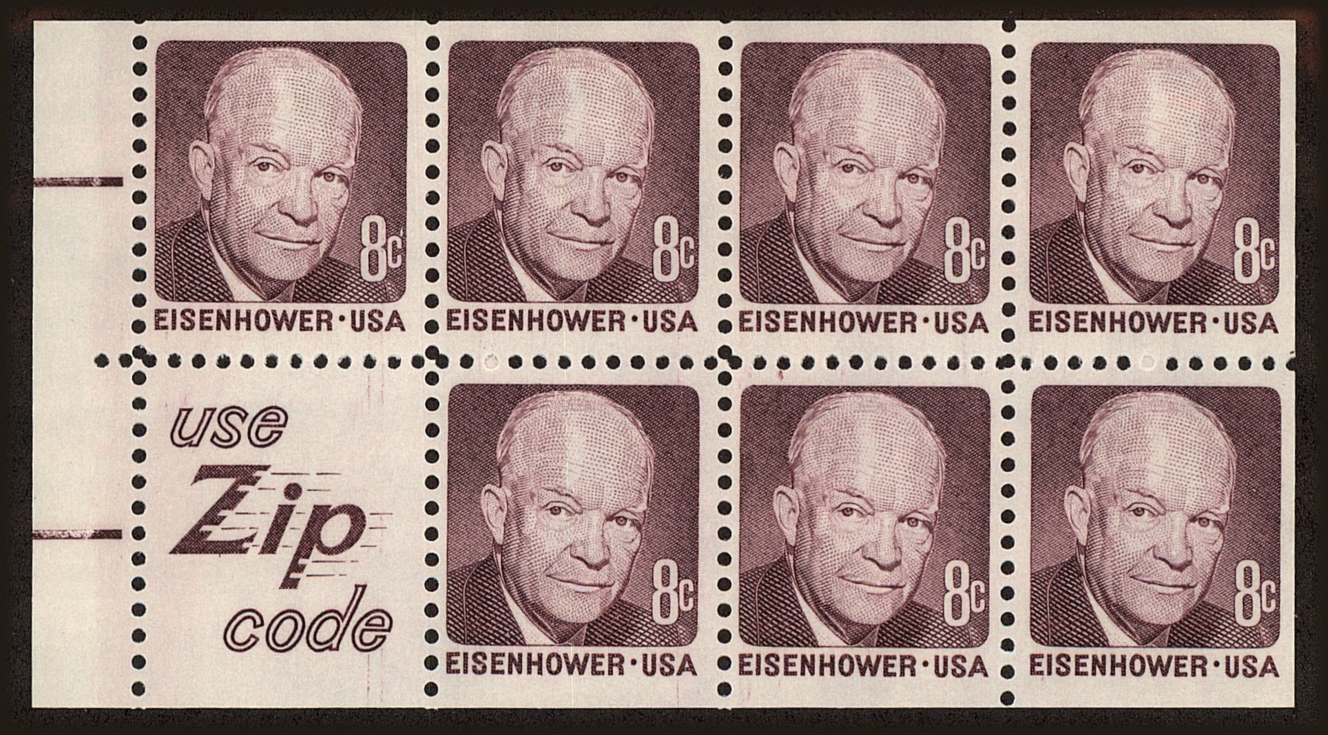 Front view of United States 1395d collectors stamp