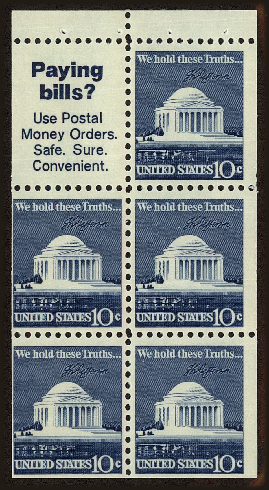 Front view of United States 1510b collectors stamp