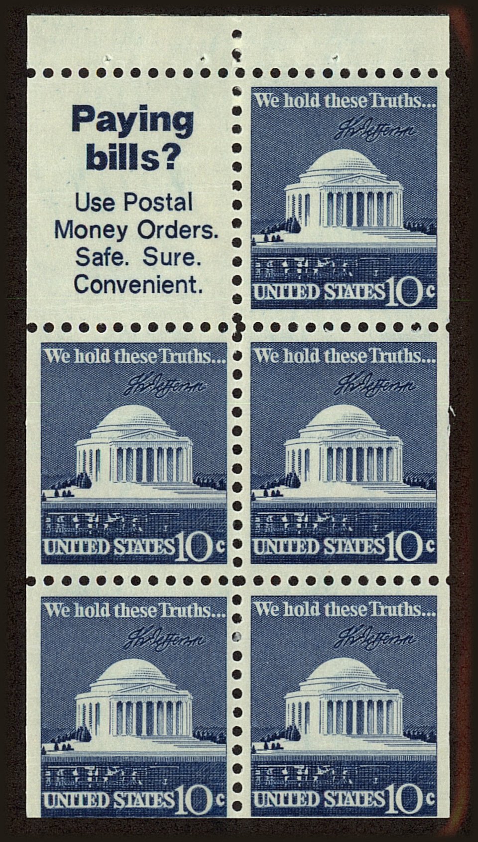 Front view of United States 1510b collectors stamp