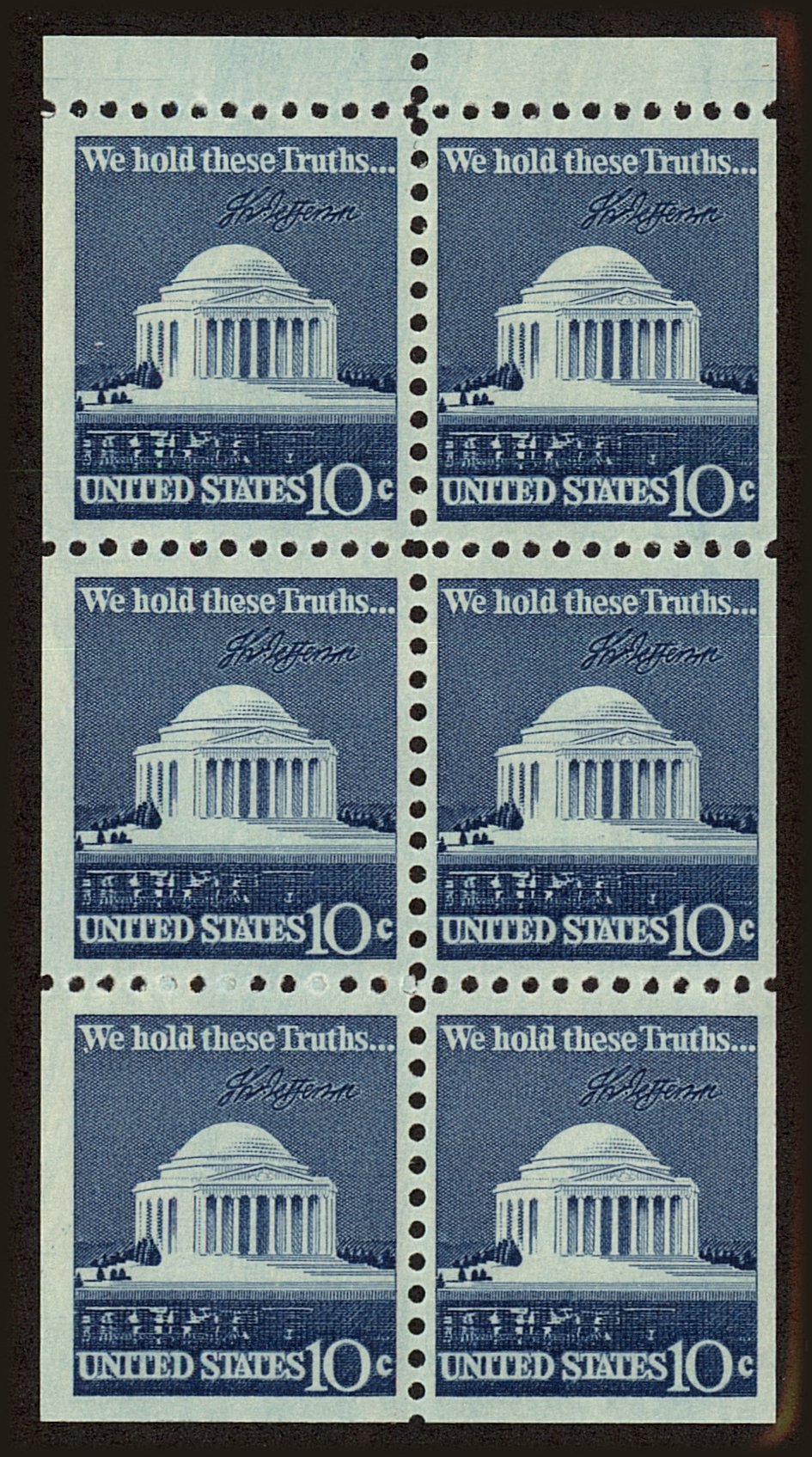 Front view of United States 1510d collectors stamp