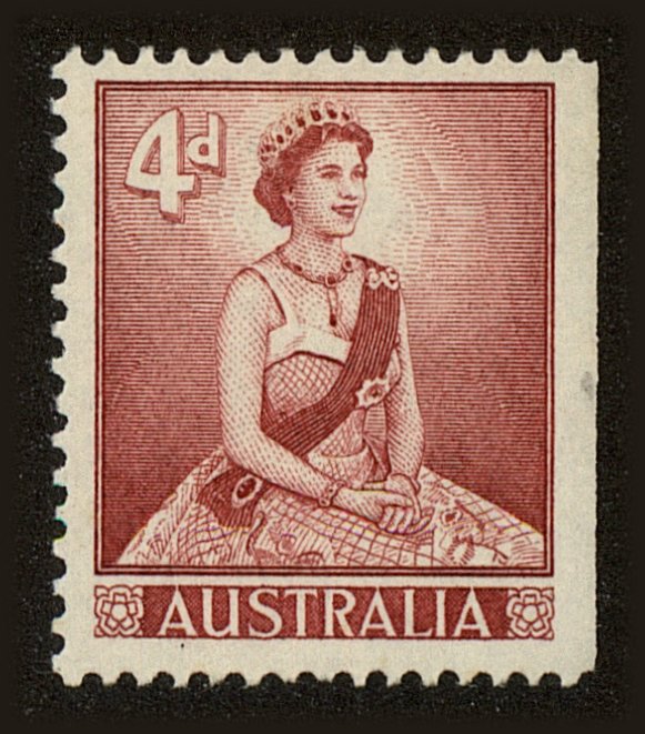 Front view of Australia 318 collectors stamp