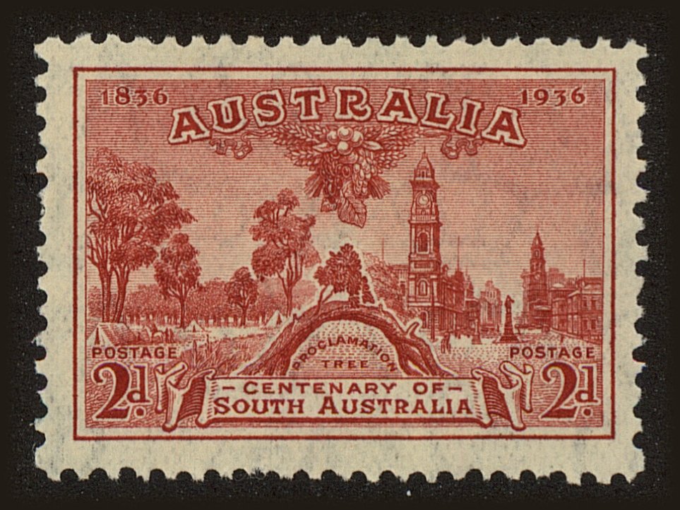 Front view of Australia 159 collectors stamp