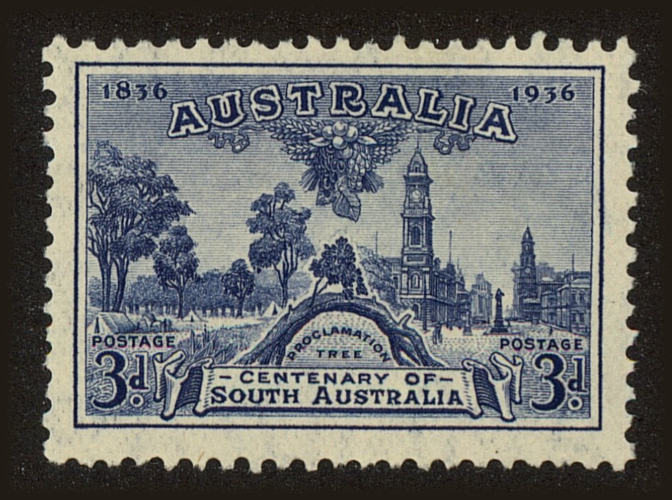 Front view of Australia 160 collectors stamp