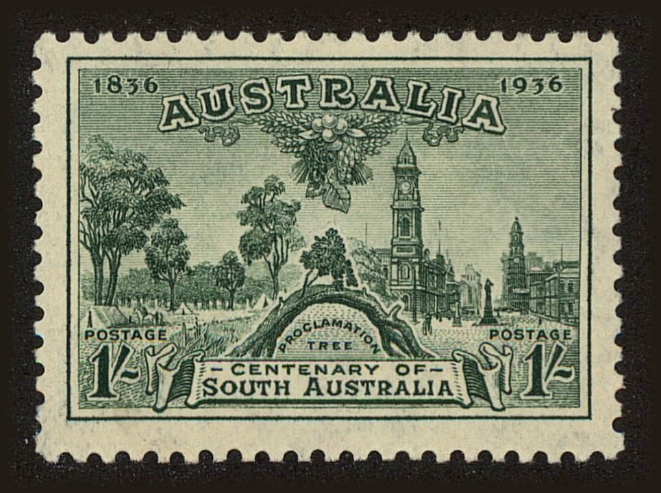 Front view of Australia 161 collectors stamp