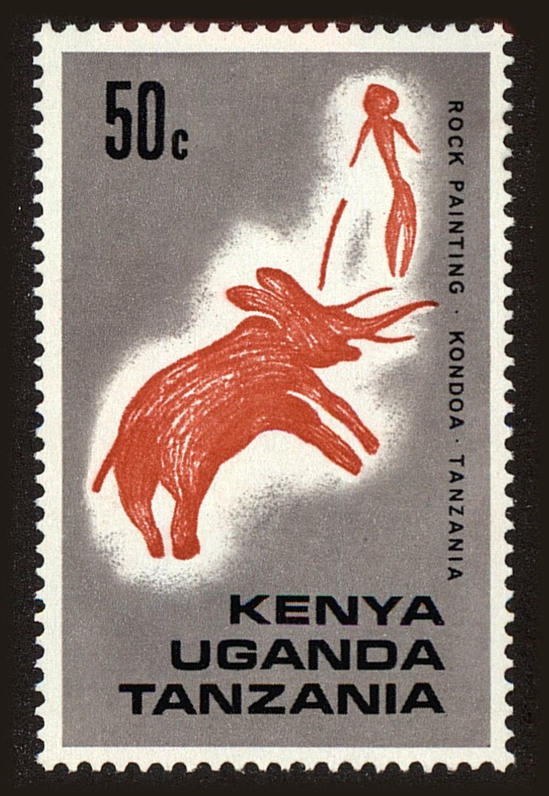 Front view of Kenya, Uganda, Tanganyika 177 collectors stamp
