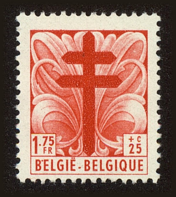 Front view of Belgium B464 collectors stamp