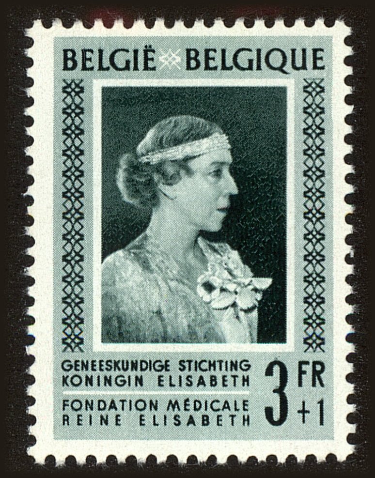 Front view of Belgium B500 collectors stamp