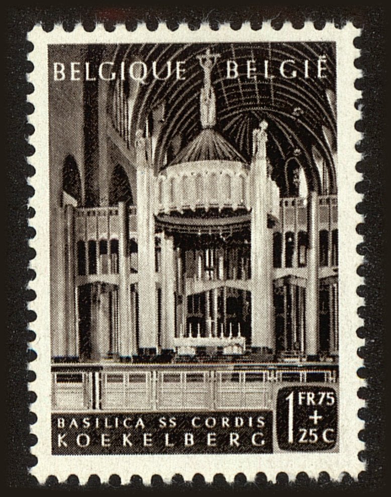 Front view of Belgium B511 collectors stamp