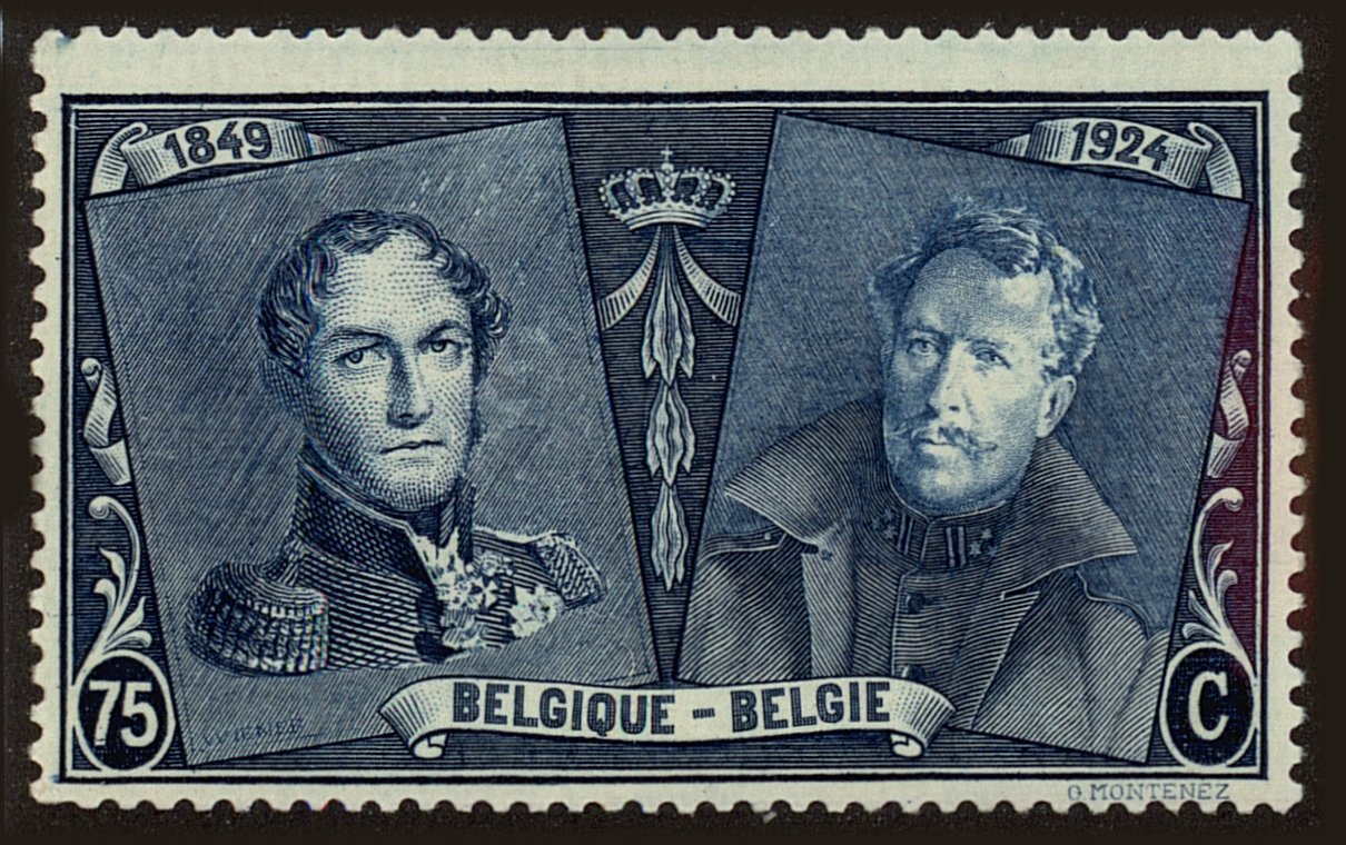Front view of Belgium 180 collectors stamp