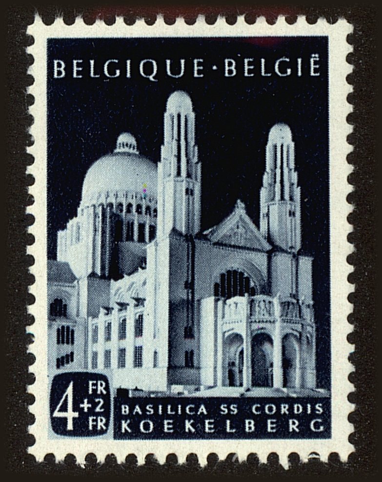 Front view of Belgium B512 collectors stamp