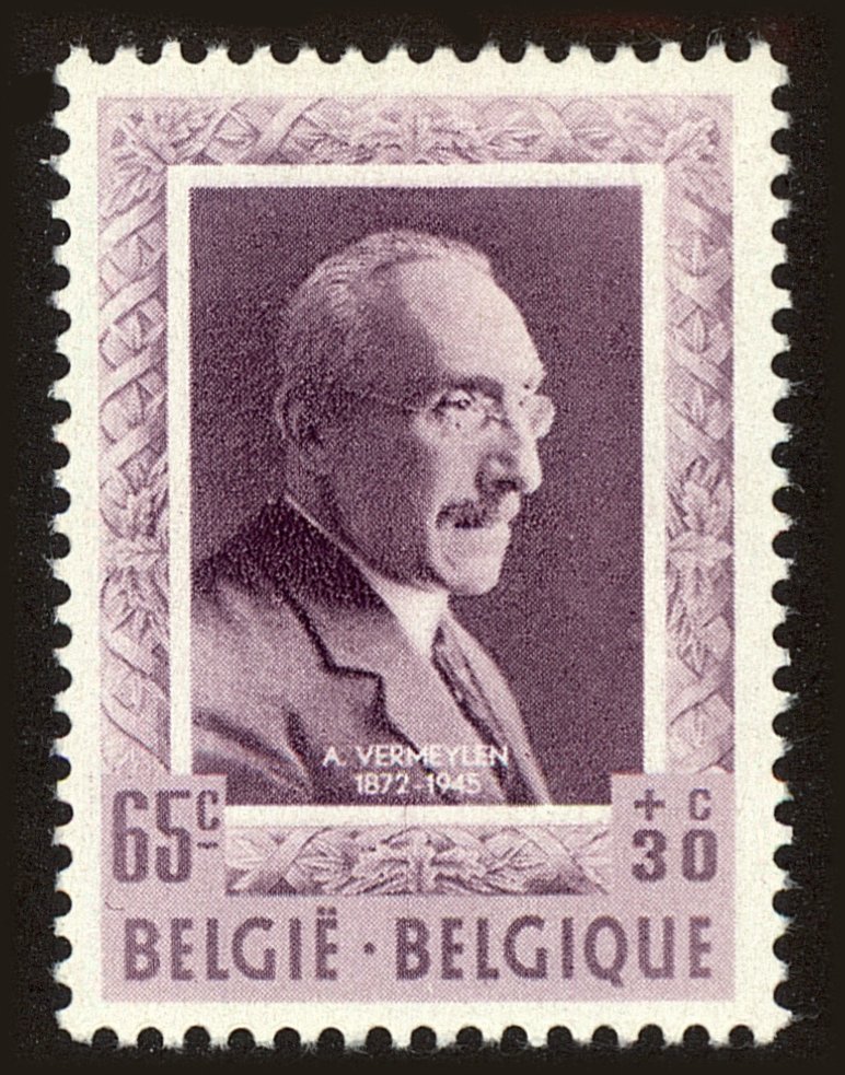 Front view of Belgium B515 collectors stamp
