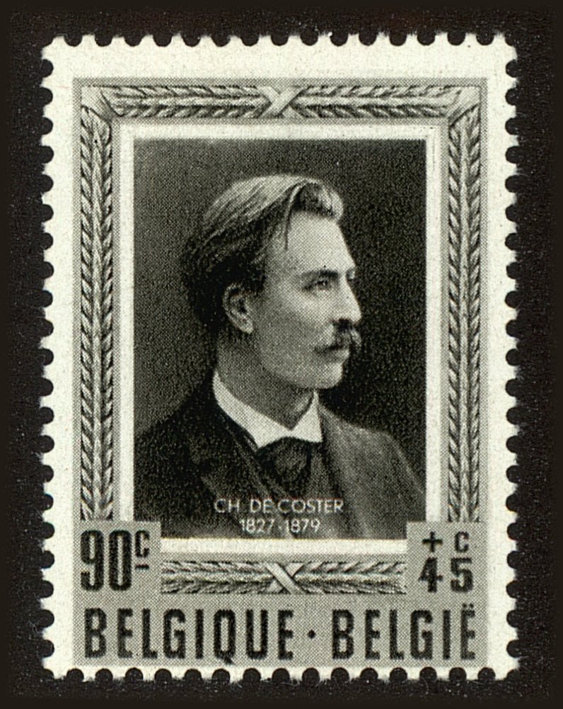 Front view of Belgium B517 collectors stamp