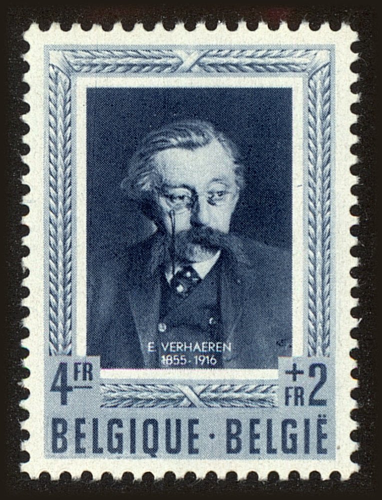 Front view of Belgium B519 collectors stamp