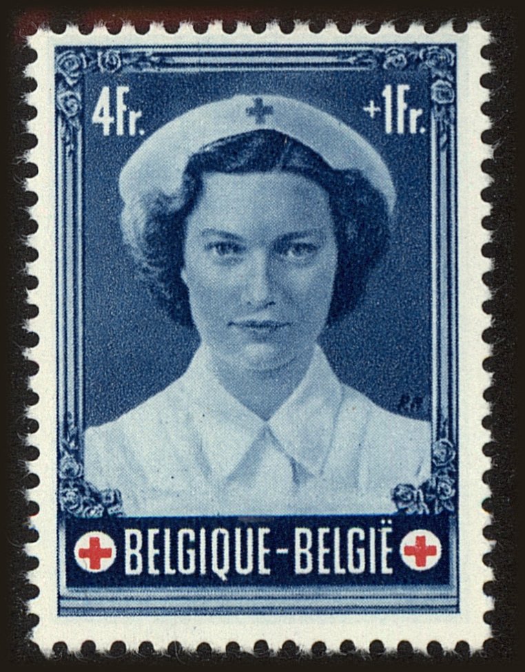 Front view of Belgium B536 collectors stamp
