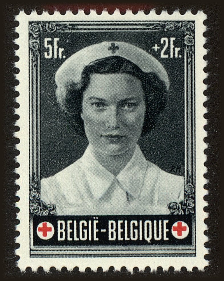 Front view of Belgium B537 collectors stamp