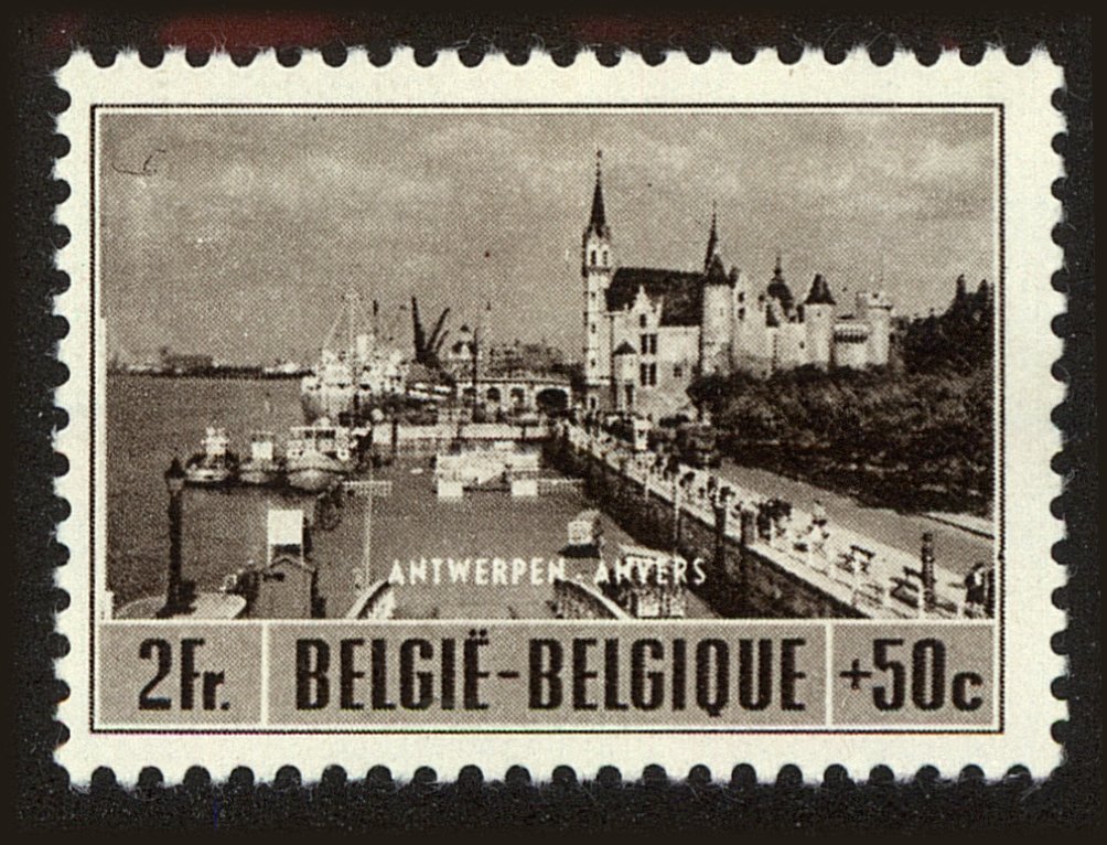Front view of Belgium B540 collectors stamp