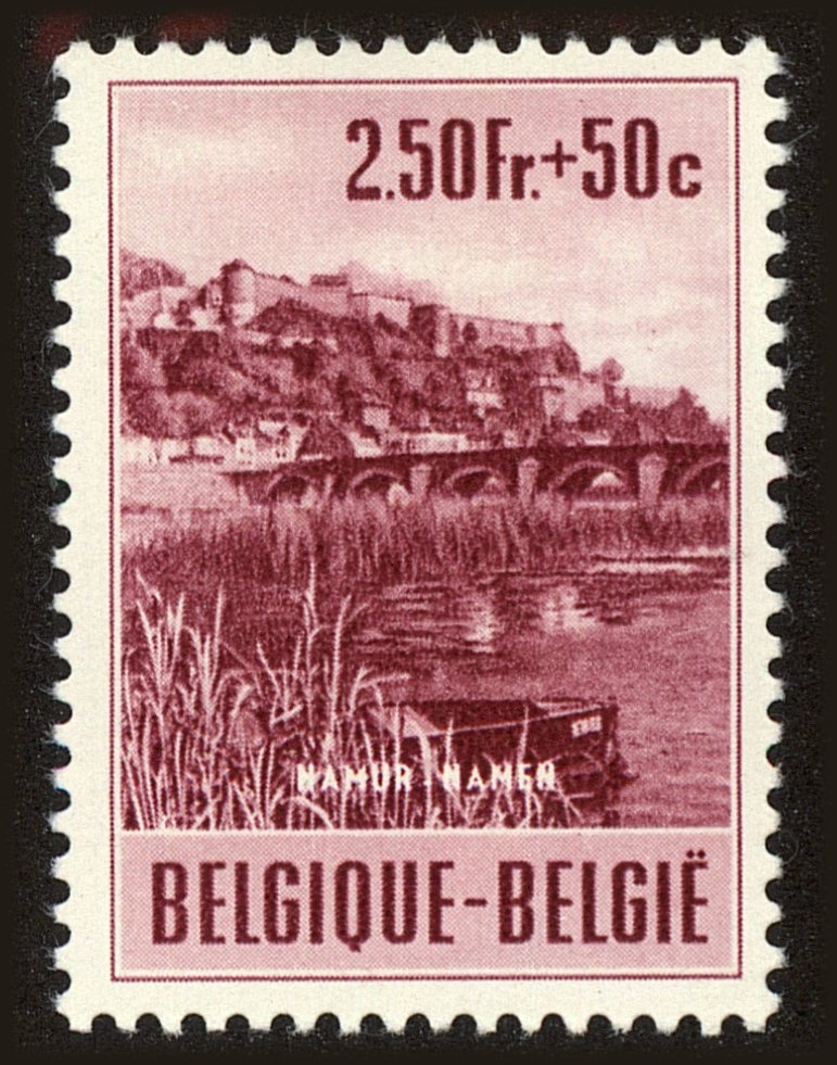 Front view of Belgium B541 collectors stamp