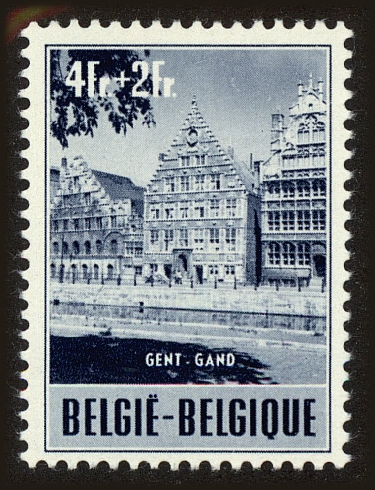 Front view of Belgium B542 collectors stamp