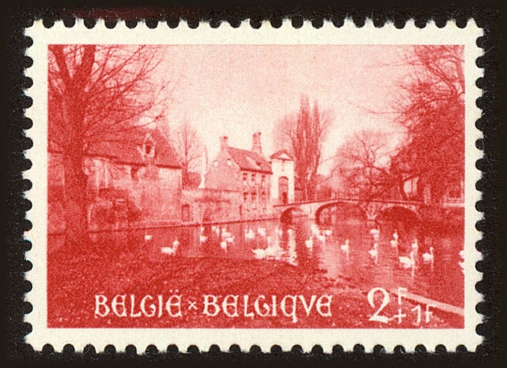 Front view of Belgium B562 collectors stamp